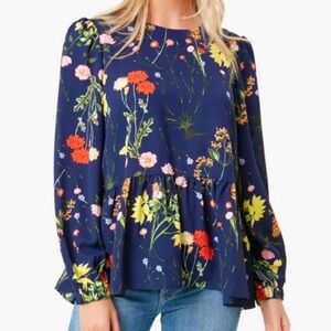 Tuckernuck Pomander Place Wildflower Carlota Blouse Top XXL